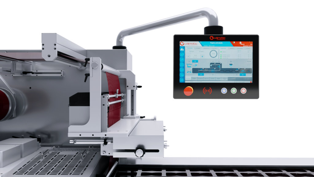 Resistive-touch operator panel thermoforming machine 650 - Colimatic thermoforming machines