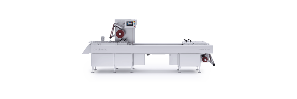 Termoformatrice, linea di confezionamento medicale e alimentare made in Italy, dimensioni ridotte.