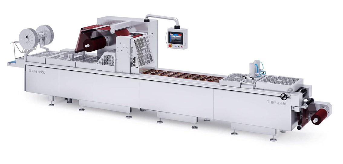 termoformatrice skin, linee per il confezionamento alimentare, fondo rigido, film sottile, macchinario made in Italy